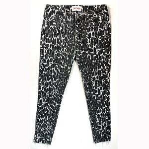 Driftwood Jackie Jeans Women’s Size 28 Animal Print Leopard Black Gray Skinny